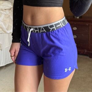 Under Armour Women's Vibrant Purple Athletic Shorts